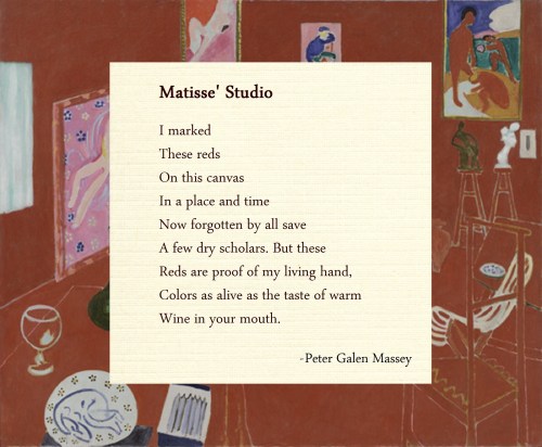 Matisse Studio Poem