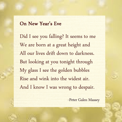 On New Years Eve Poem Massey