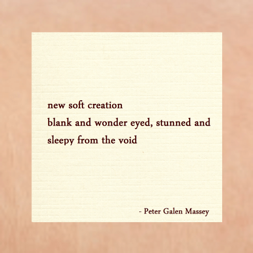 Sleepy from the Void Haiku Peter Massey