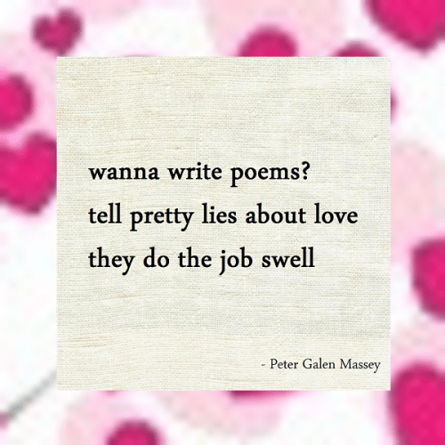 Haiku Peter Galen Massey Pretty Lies About Love