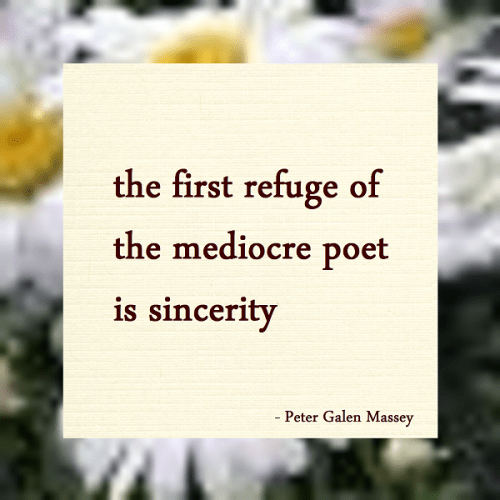 Haiku Peter Galen Massey The First Refuge of Mediocrity