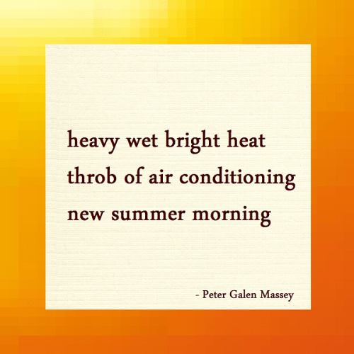 Haiku Peter Massey New Summer Morning
