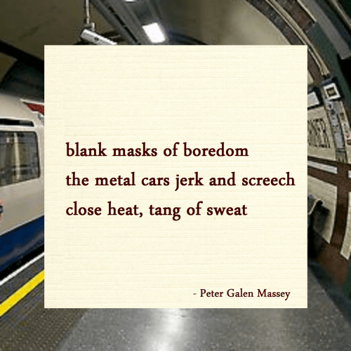 Haiku Peter Galen Massey Metal Cars Jerk and Screech