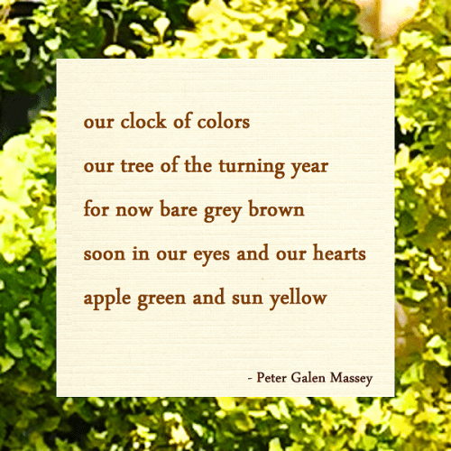 Peter Galan Massey Tanka Our Clock of Colors