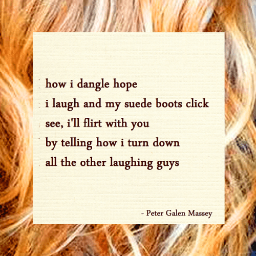 tanka peter massey how i dangle hope