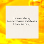 haiku poem about love 02 – lick me like candy –&nbsp;massey